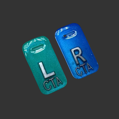 X RAY MARKERS - Blue and Teal/ Green