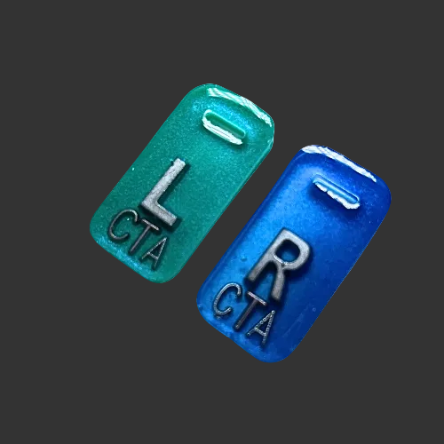 X RAY MARKERS - Blue and Teal/ Green