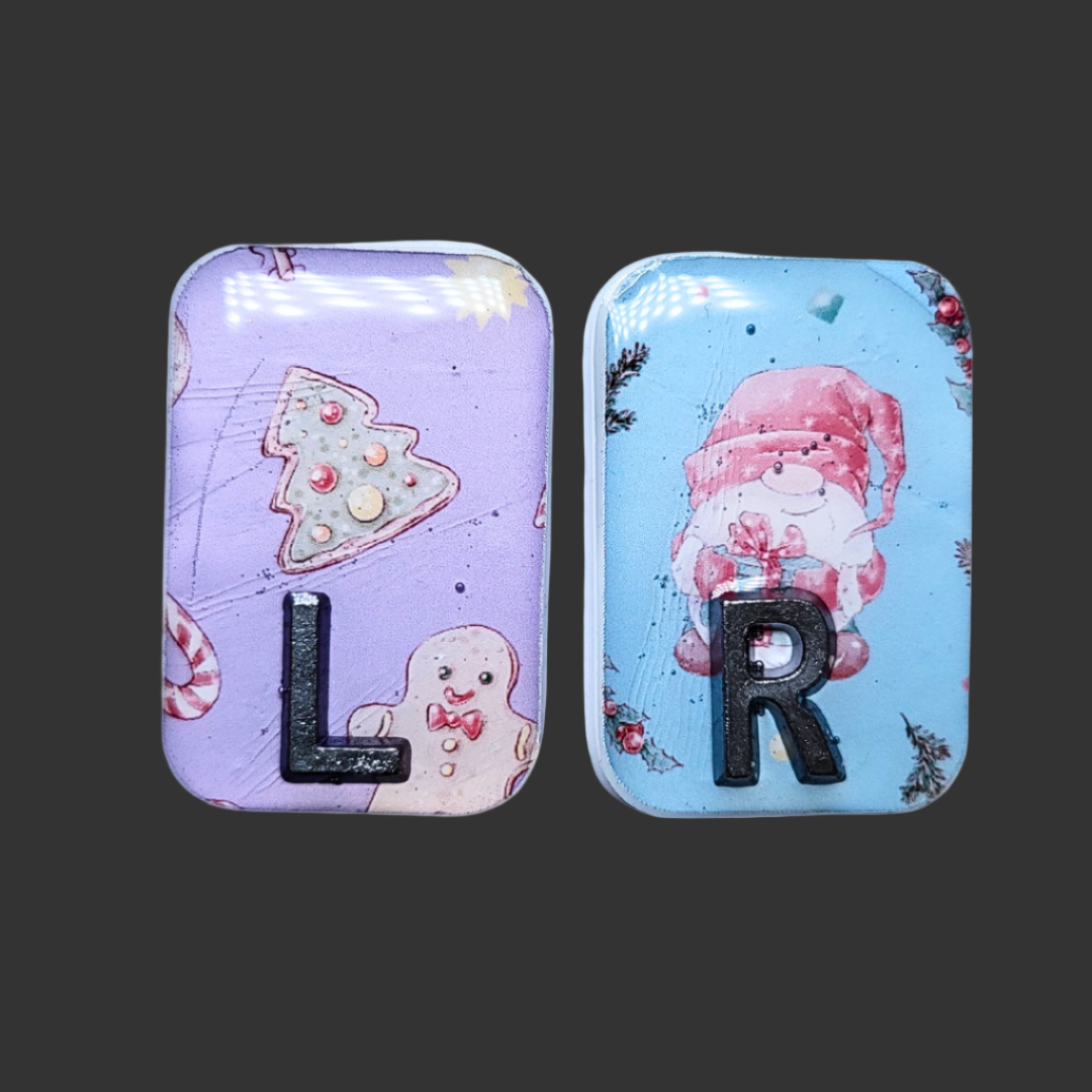 Christmas X-ray markers with personalized initials or numbers