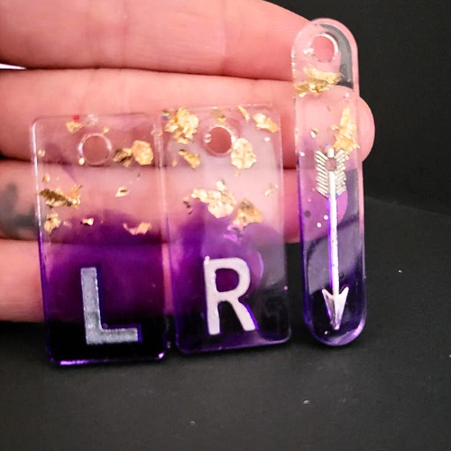 purple x ray markers with fb marker for radiographers and x ray techs