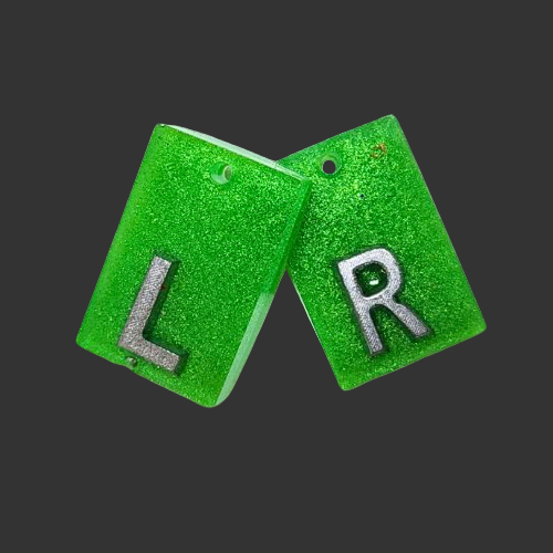 Green X-ray markers for radiographers and x ray techs