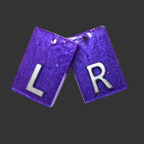 Purple X-ray markers for radiographers and x ray techs