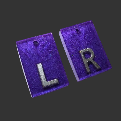 Purple X-ray markers for radiographers and x ray techs