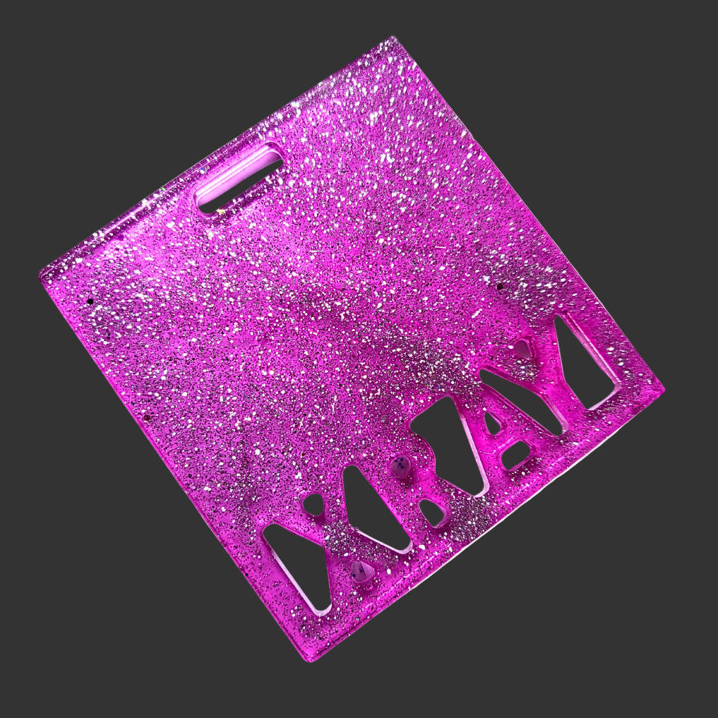 Customizable badge buddy for attaching X-ray markers in plain or glitter finish. for radiographers and x ray techs