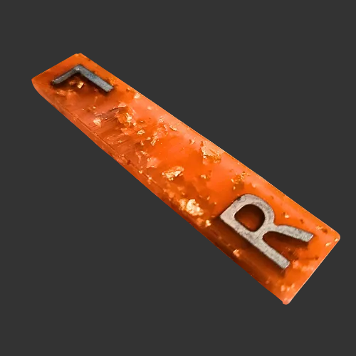 orange double ended x ray markers for radiographers and x ray techs, made by x ray vision uk