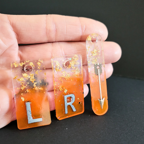 orange blue x ray markers made by x ray vision uk for radiographers and x ray techs - this x ray marker set includes a foreign body marker