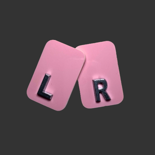 pastel pink x ray markers for radiographers and x ray markers