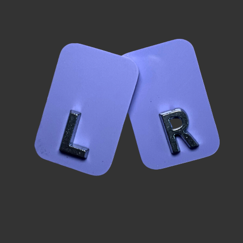 x ray markers in pastel purple for radiographers and x ray techs