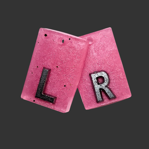 pink x ray markers for radiographers and x ray techs