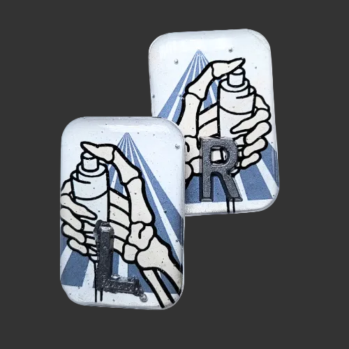 Button Pusher x ray markers for radiographers and x ray techs, made by x ray vision u