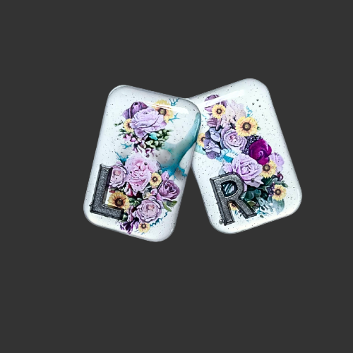 x ray markers handmade by x ray vision uk, for radiographers and x ray techs globally this set of x ray markers features a floral thorax design