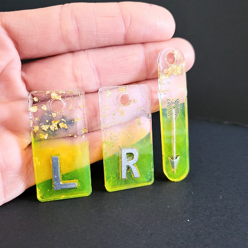 yellow blue x ray markers made by x ray vision uk for radiographers and x ray techs - this x ray marker set includes a foreign body marker