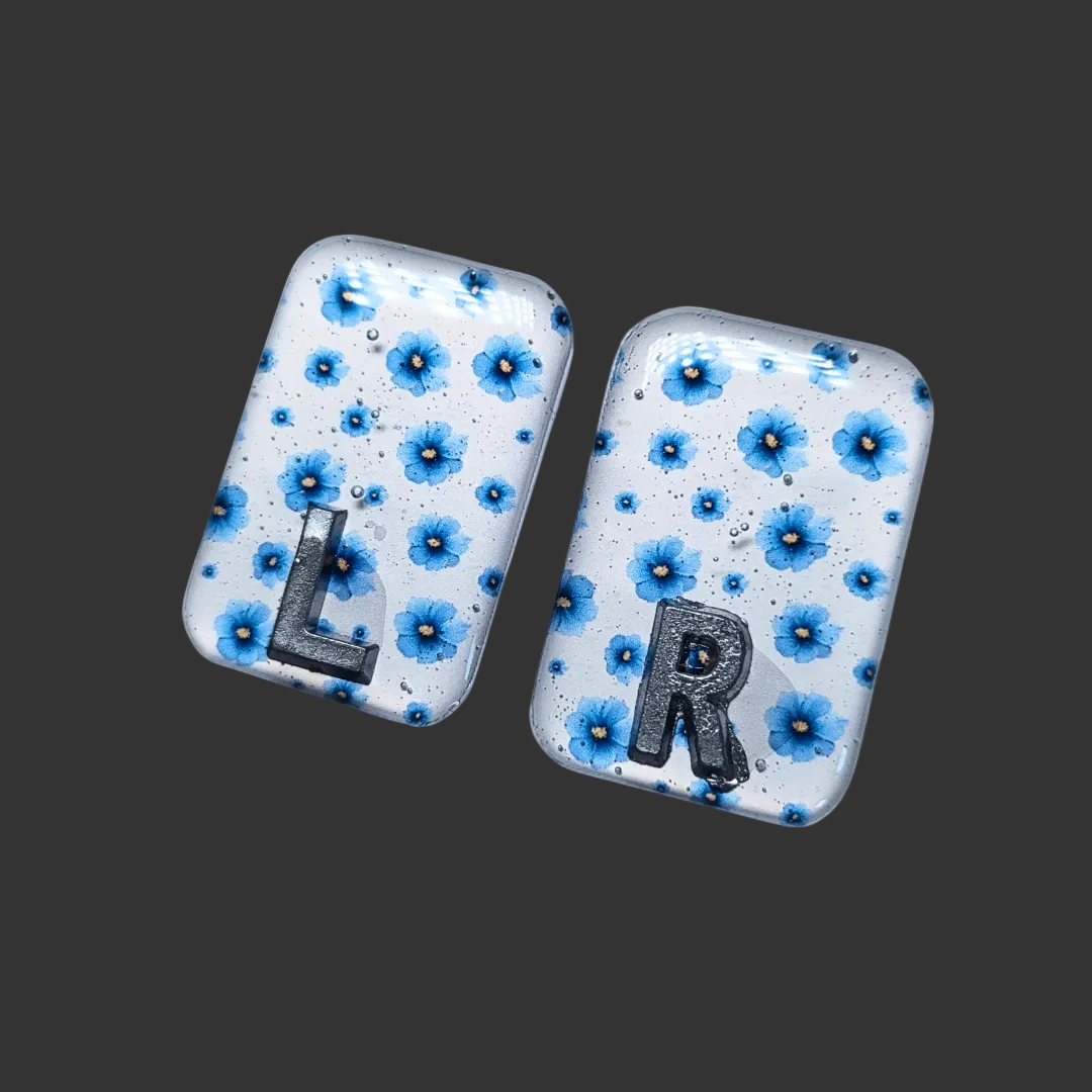 blue flower x ray markers for radiographers and x ray techs 