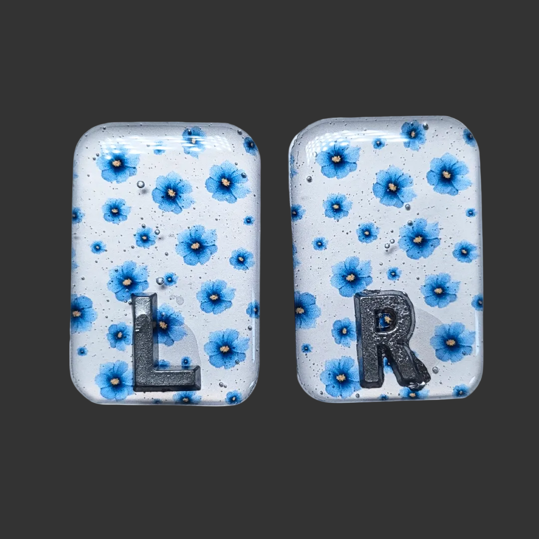 blue flower x ray markers for radiographers and x ray techs 