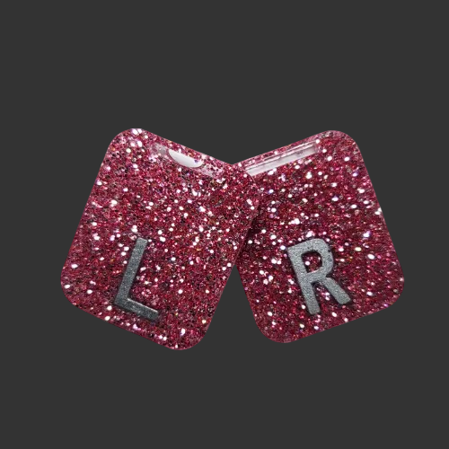pink glitter x ray markers for radiographers and x ray techs