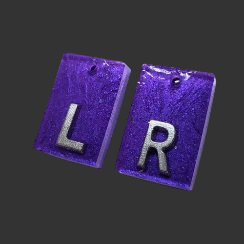 Purple X-ray markers for radiographers and x ray techs