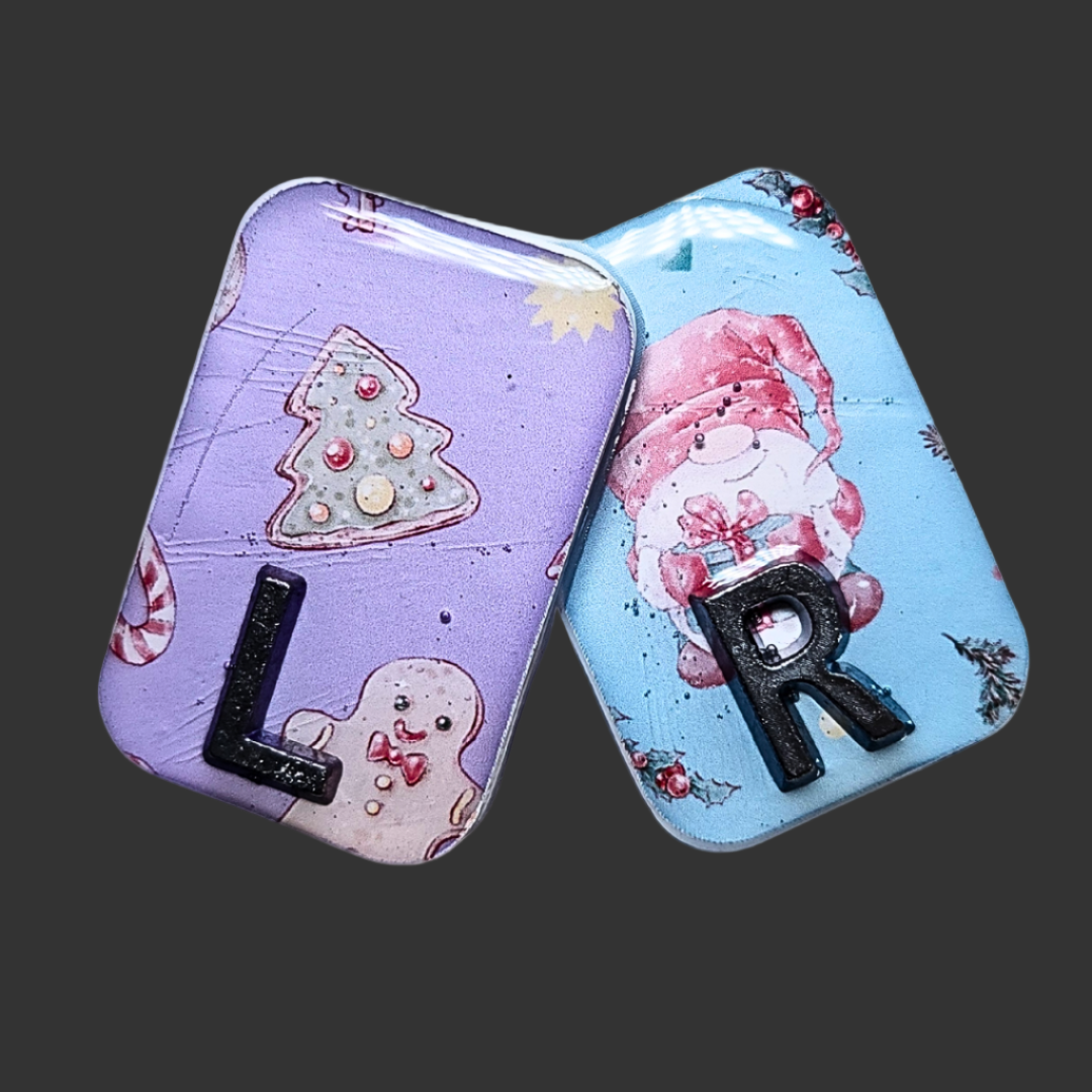 Christmas X-ray markers with personalized initials or numbers