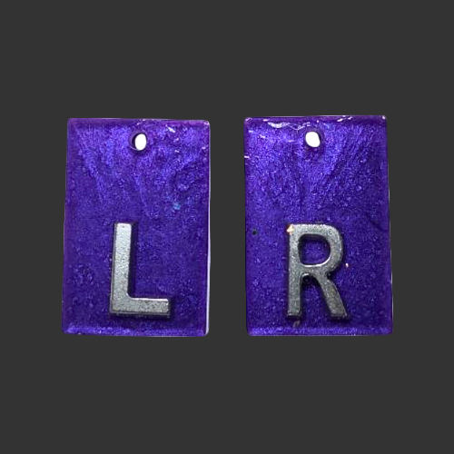 Purple X-ray markers for radiographers and x ray techs