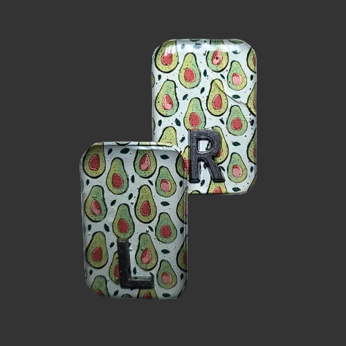 avocado  x ray markers for radiographers and x ray techs, made by x ray vision uk 