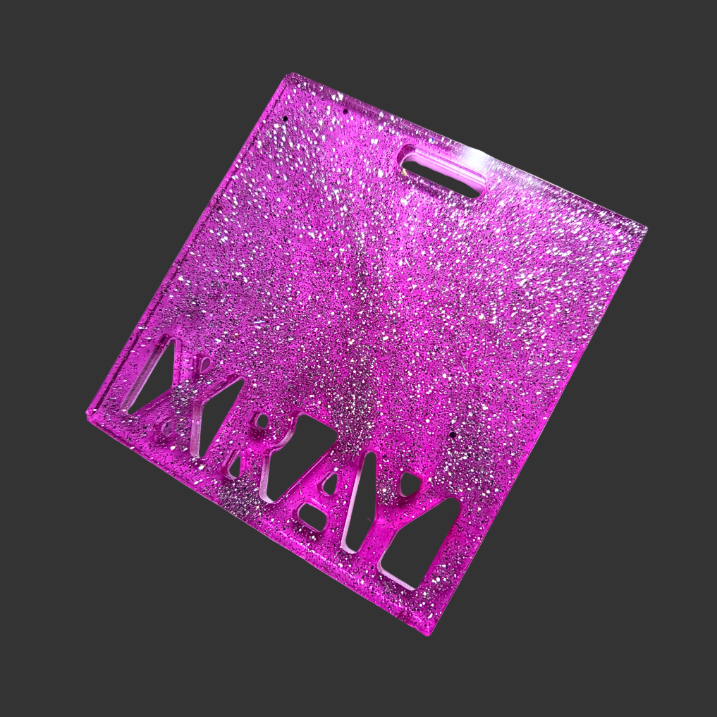 Customizable badge buddy for attaching X-ray markers in plain or glitter finish. for radiographers and x ray techs 