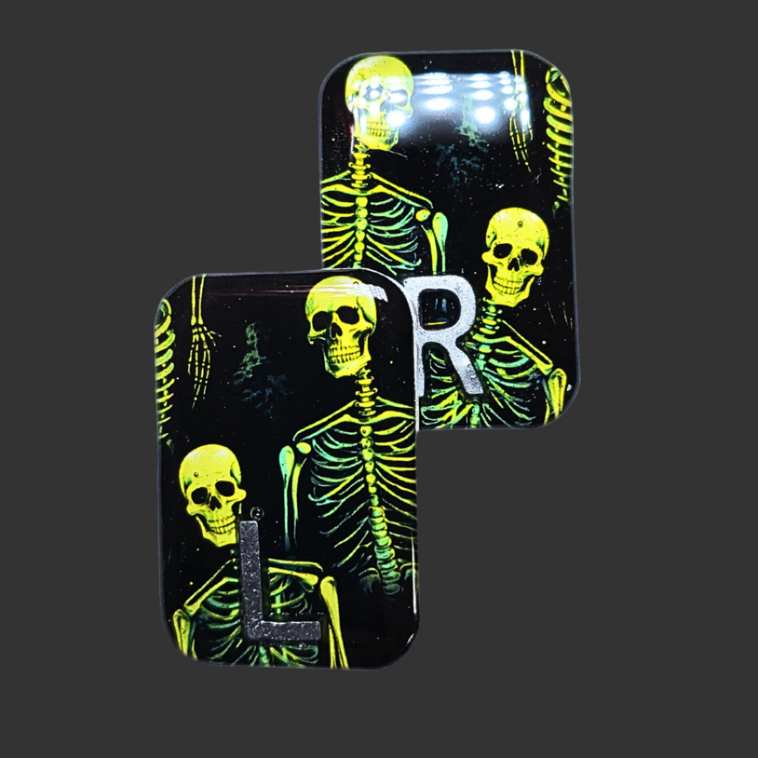 Neon green skeleton x ray markers for radiographerrs and x ray techs 